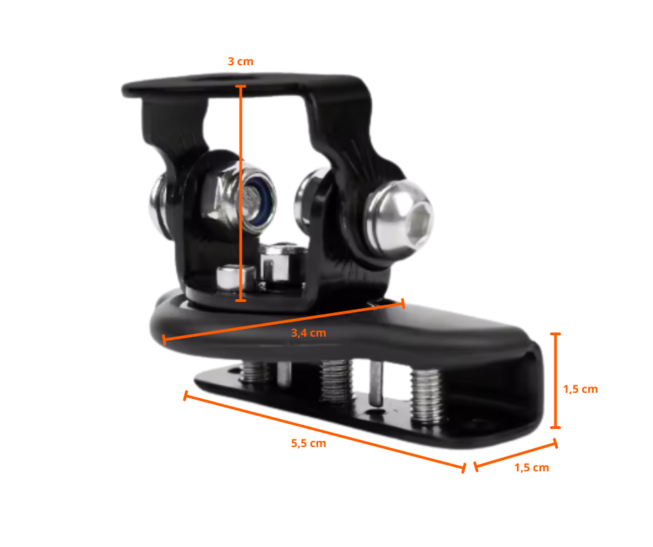 Kit de 2 Supports de Montage Rotatifs pour Feux LED – Fixation Capot/Pilier A Donicars