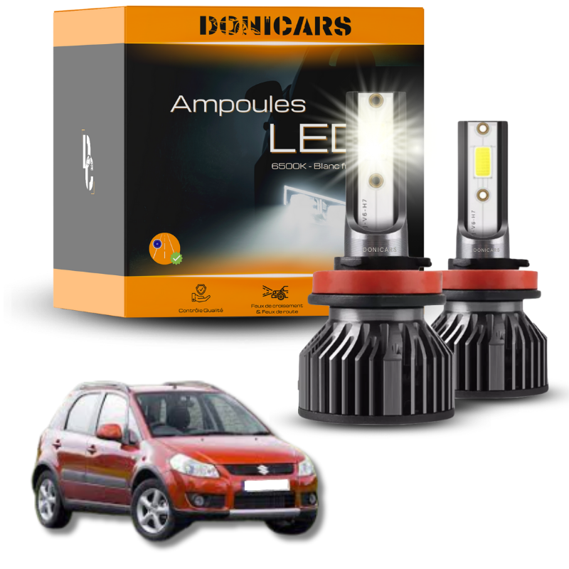 Pack Ampoules LED H4 Suzuki SX4 (2006 à 2013)  - Kit LED Donicars