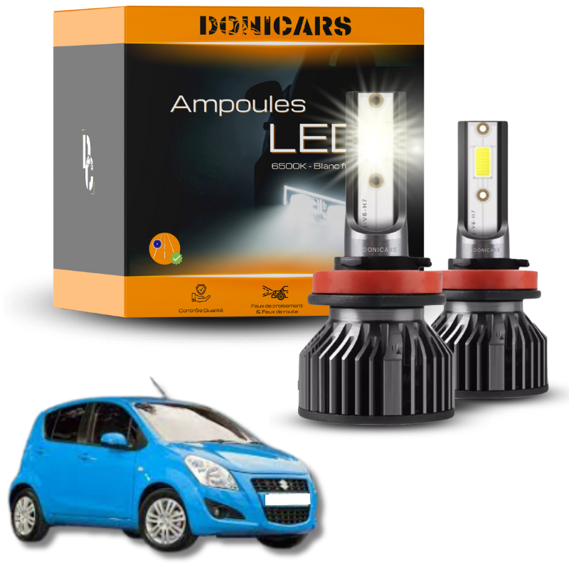 Pack Ampoules LED H4 Suzuki Splash (2008 à 2015)  - Kit LED Donicars