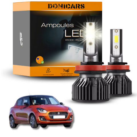 Pack Ampoules LED H11 Suzuki Swift III (2017 - 2023)  - Kit LED Donicars
