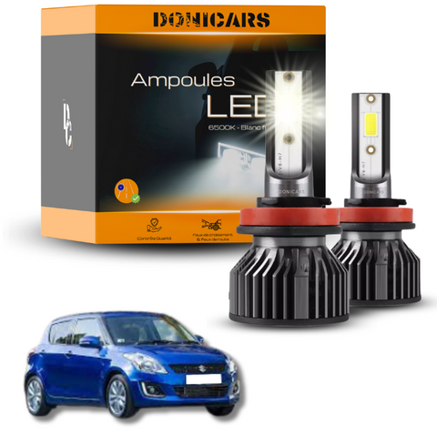 Pack Ampoules LED H4 Suzuki Swift II (2010 à 2017)  - Kit LED Donicars