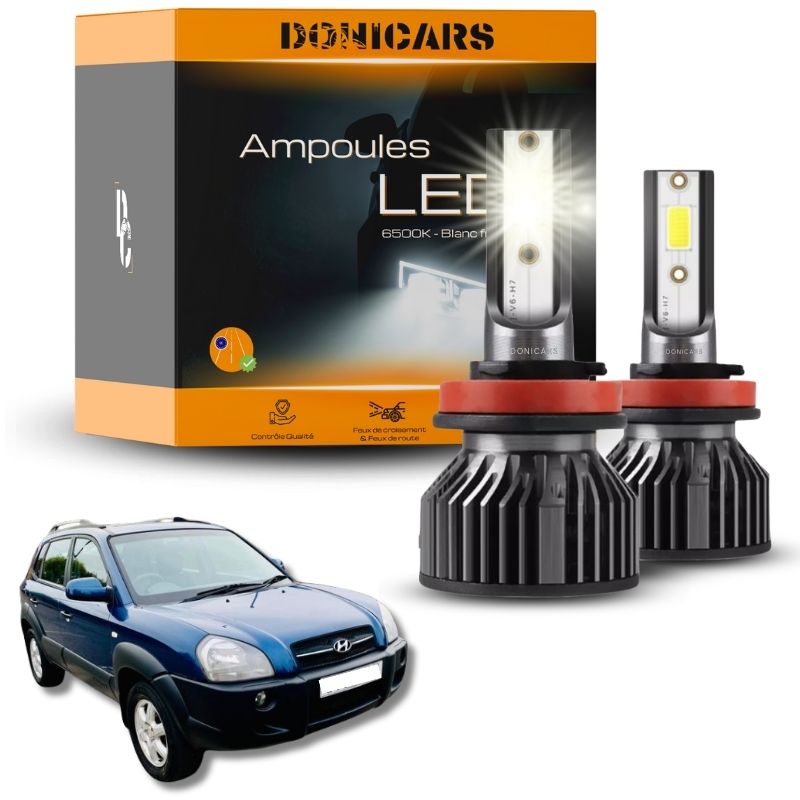 Pack Ampoules LED H4 Hyundai Tucson 1 (2004 à 2009) - Kit LED Donicars