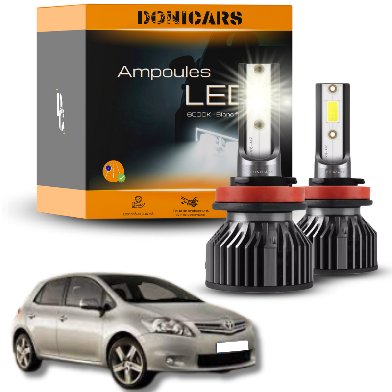 Pack Ampoules LED H11 Toyota Auris MK1 (2006 à 2012)  - Kit LED Donicars