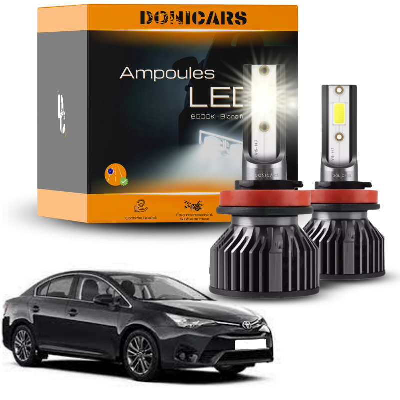 Pack Ampoules LED H7 Toyota Avensis MK3 (2009 à 2018)  - Kit LED Donicars