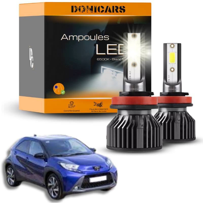 Pack Ampoules LED H4 Toyota Aygo X (2021 - 2023)  - Kit LED Donicars