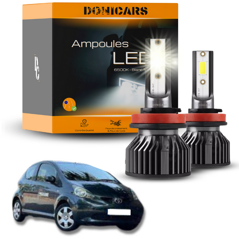 Pack Ampoules LED H4 Toyota Aygo (2005 à 2014)  - Kit LED Donicars