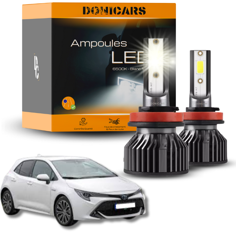 Pack Ampoules LED H11 Toyota Corolla E210 (2018 à 2023)  - Kit LED Donicars