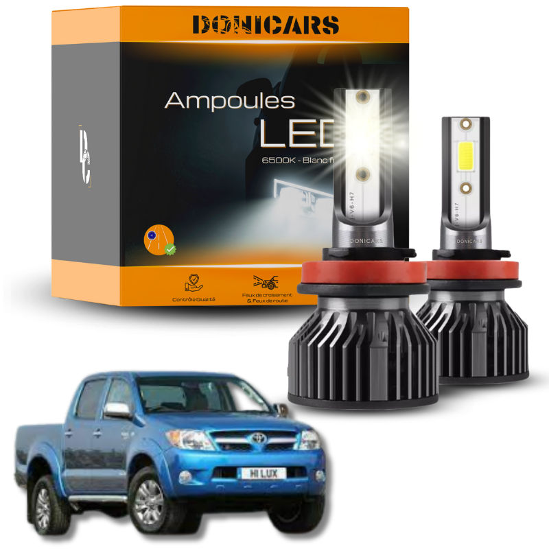 Pack Ampoules LED H4 Toyota Hilux (2005 à 2015)  - Kit LED Donicars