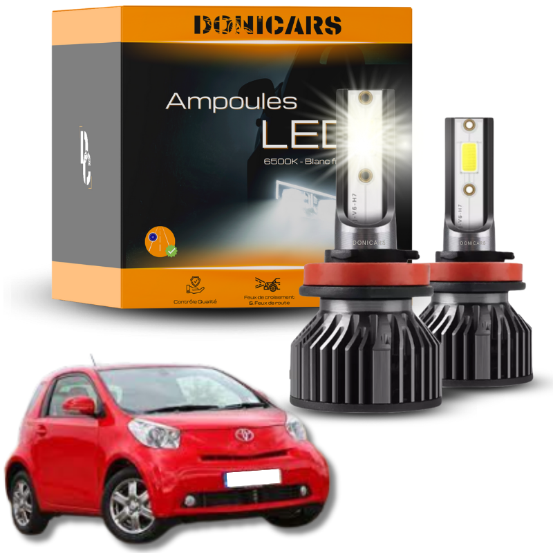 Pack Ampoules LED H4 Toyota IQ (2009 à 2015)  - Kit LED Donicars