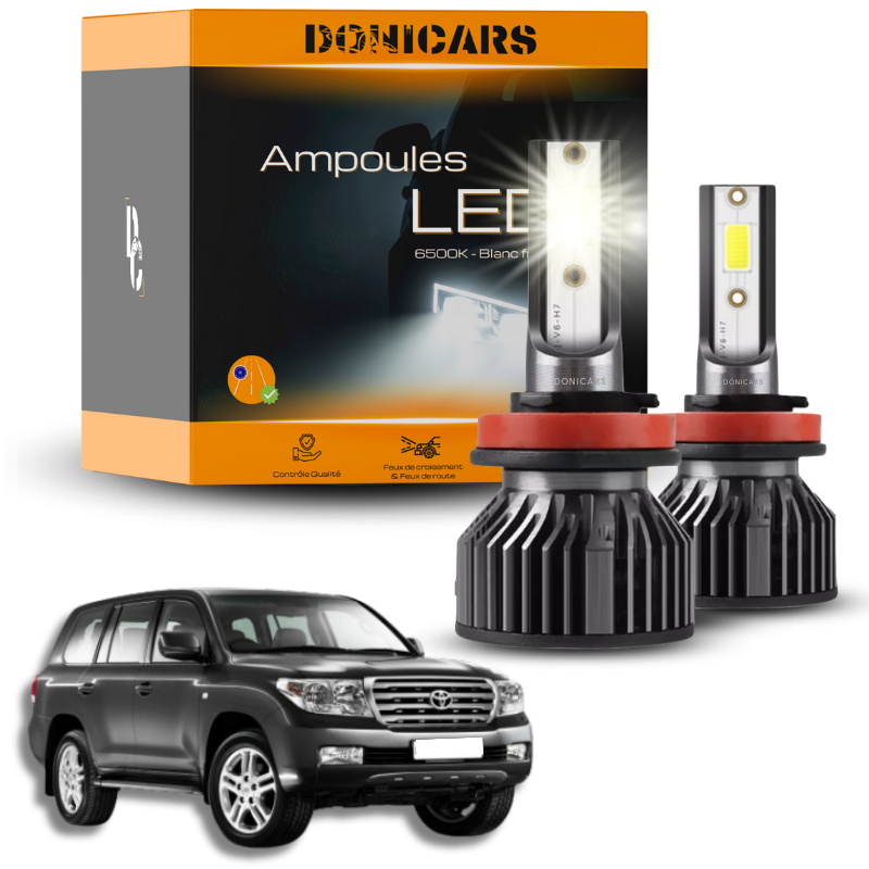 Pack Ampoules LED H4 Toyota Land cruiser KDJ 200 (2016 à 2021)  - Kit LED Donicars