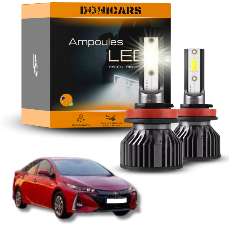 Pack Ampoules LED H11 Toyota Prius IV (2016 à 2022)  - Kit LED Donicars