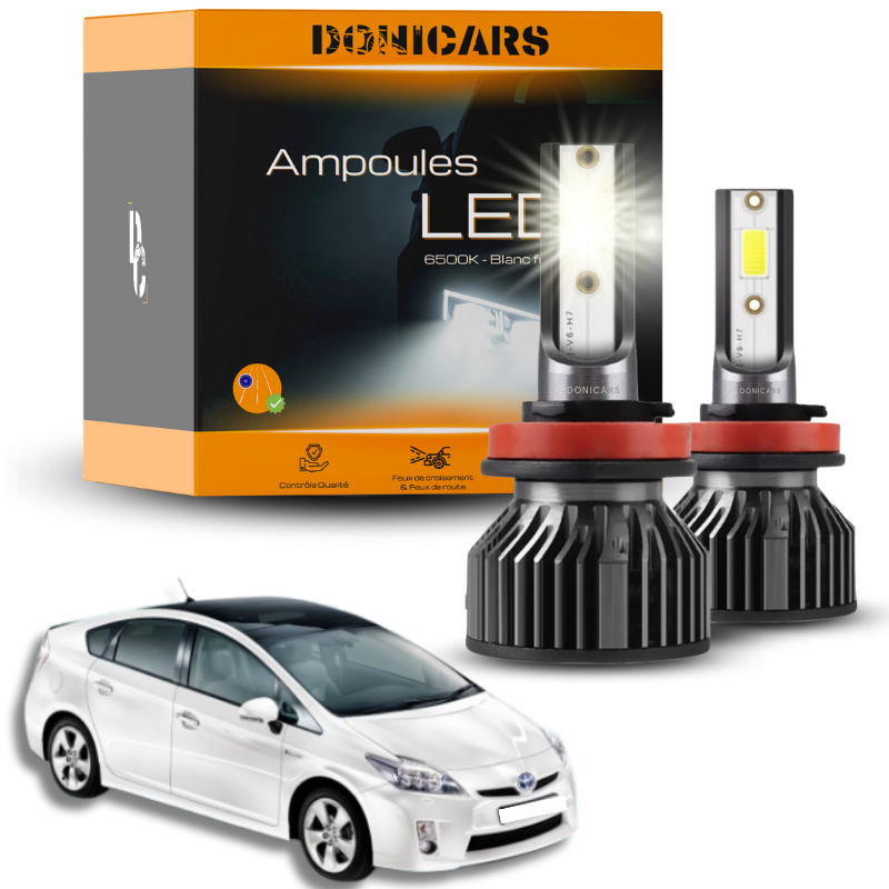 Pack Ampoules LED H11 Toyota Prius (2009 à 2015)  - Kit LED Donicars