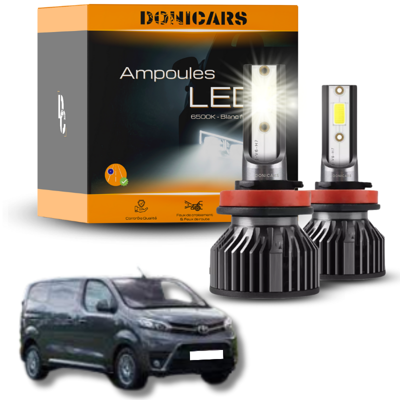 Pack Ampoules LED H1 Toyota Proace II (2016 à 2023)  - Kit LED Feux de Route Donicars