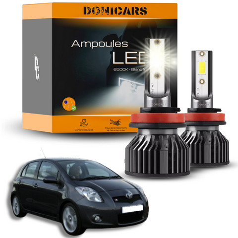 Pack Ampoules LED H4 Toyota Yaris 2 (2005 à 2011)  - Kit LED Donicars