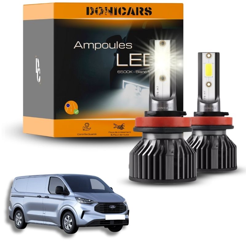 Pack Ampoules LED H7 Ford Transit Custom (2012 à 2023) - Kit LED Donicars