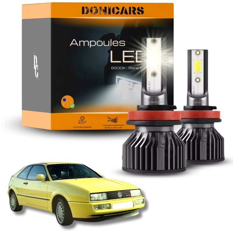 Pack Ampoules LED H4 Volkswagen Corrado (1988 à 1995)  - Kit LED Donicars