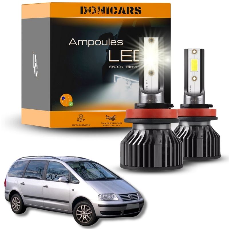 Pack Ampoules LED H7 Volkswagen Sharan 7M (2001 - 2010)  - Kit LED