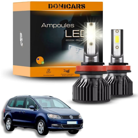 Pack Ampoules LED H7 Volkswagen Sharan 7N (2010 - 2020)  - Kit LED Donicars