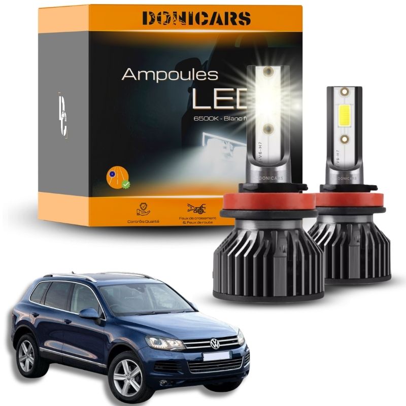 Pack Ampoules LED H9 Volkswagen Touareg 7L (2002 à 2010) - Kit LED Feux de route Donicars