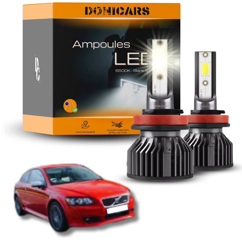 Pack Ampoules LED H7 Volvo C30 (2006 - 2013)  - Kit LED Donicars