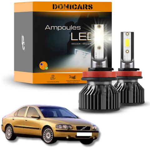 Pack Ampoules LED H7 Volvo S60 D5 (2000 - 2009)  - Kit LED Donicars