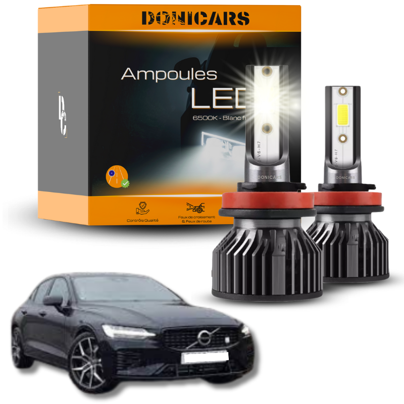 Pack Ampoules LED H7 Volvo S60 III (2019 à 2023)  - Kit LED Donicars
