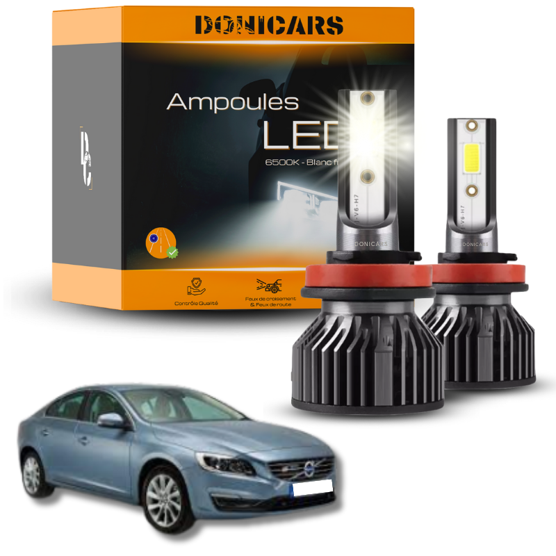 Pack Ampoules LED H7 Volvo S60 II (2010 à 2018)  - Kit LED Donicars