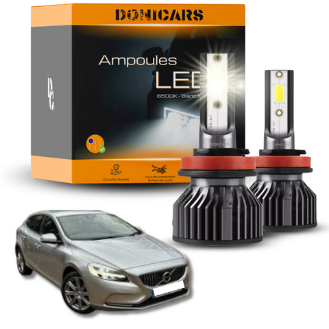 Pack Ampoules LED H7 Volvo V40 II (2012 à 2020)  - Kit LED Donicars