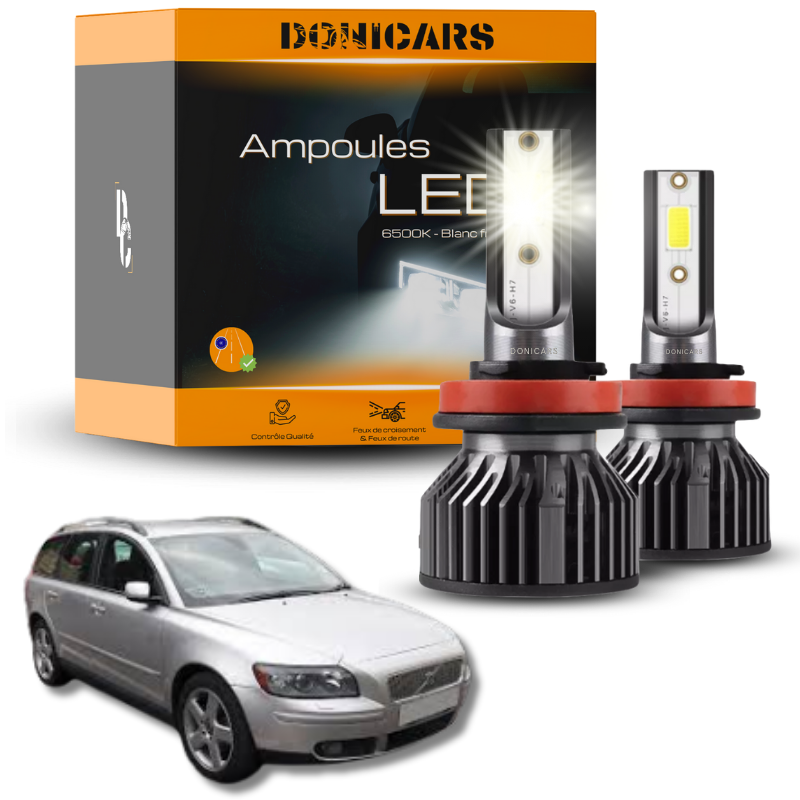 Pack Ampoules LED H7 Volvo V50 (2004 à 2012)  - Kit LED Donicars