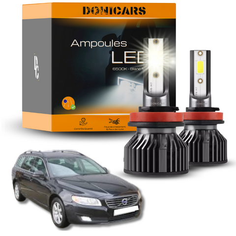 Pack Ampoules LED H7 Volvo V70 III (2007 à 2016)  - Kit LED Donicars