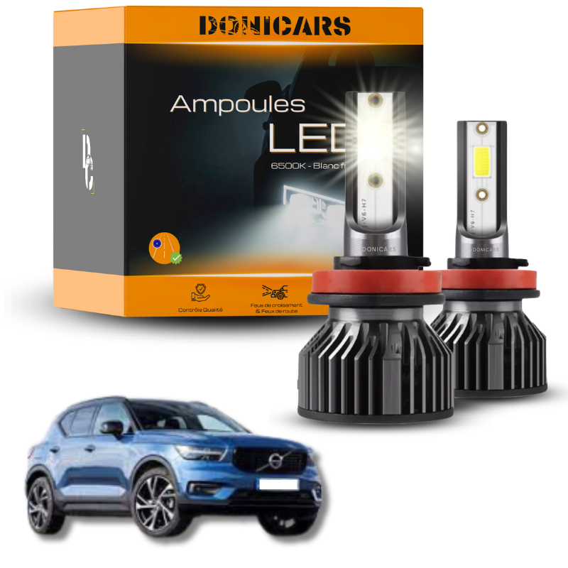 Pack Ampoules LED H7 Volvo XC40 (2017 à 2023)  - Kit LED Donicars