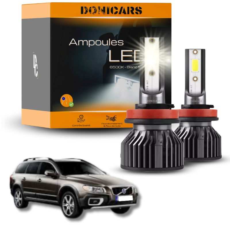 Pack Ampoules LED H9 Volvo XC70 (2007 à 2016) - Kit LED Feux de route Donicars