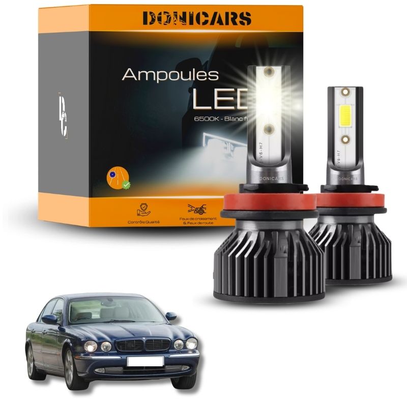 Pack Ampoules LED H7 Jaguar XJ X350 (2003 à 2009) - Kit LED Donicars