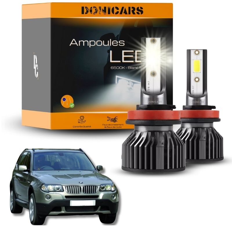 Pack Ampoules LED H7 BMW X3 (E83) (2003 - 2010) - Kit LED Donicars