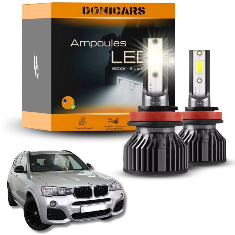 Pack Ampoules LED H7 BMW X3 (F25) (2010 - 2017) - Kit LED Donicars