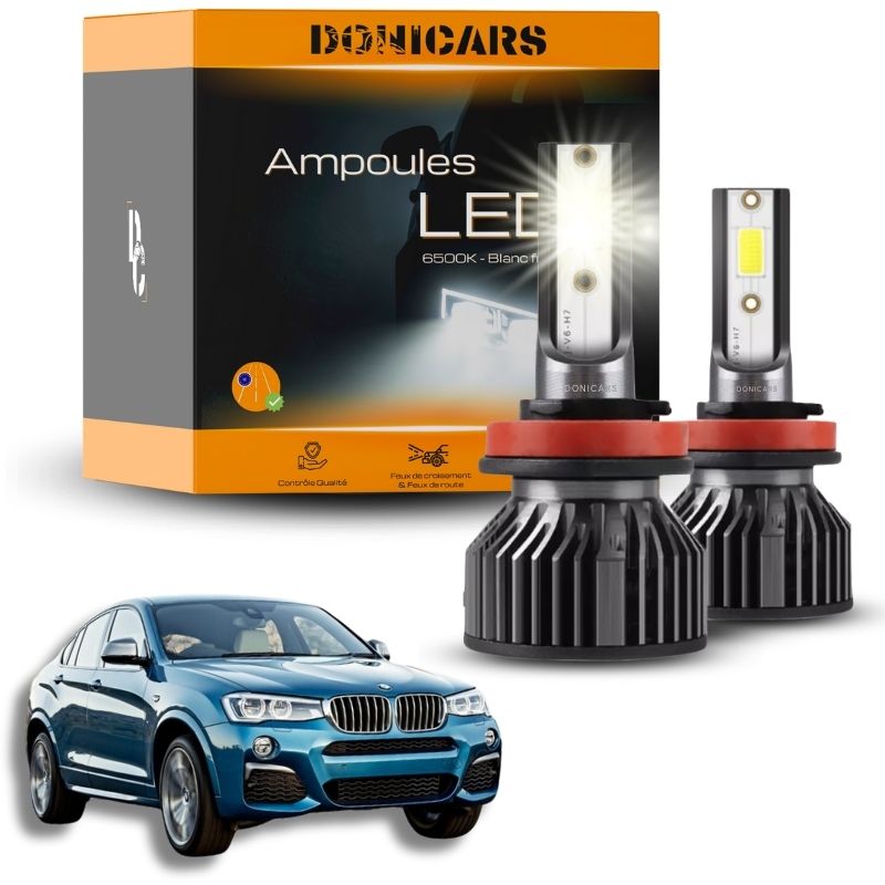 Pack Ampoules LED H7 BMW X4 (F26) (2014 - 2018) - Kit LED Donicars