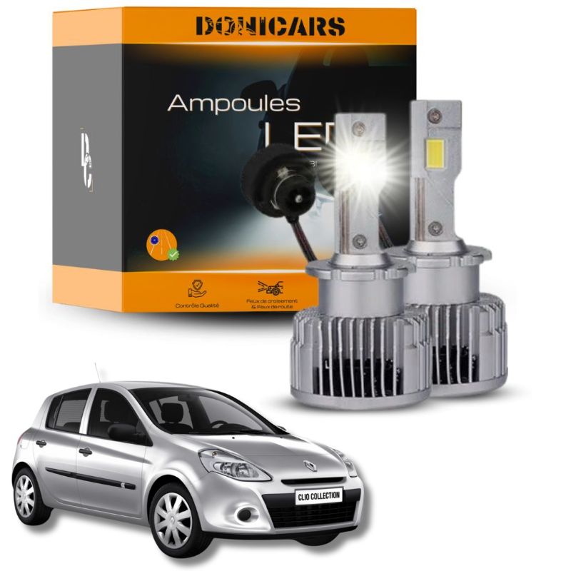 Ampoules Xenon LED D2S Clio 3 (2005 à 2014) - Pack Ampoules Xenon LED Renault Clio Donicars