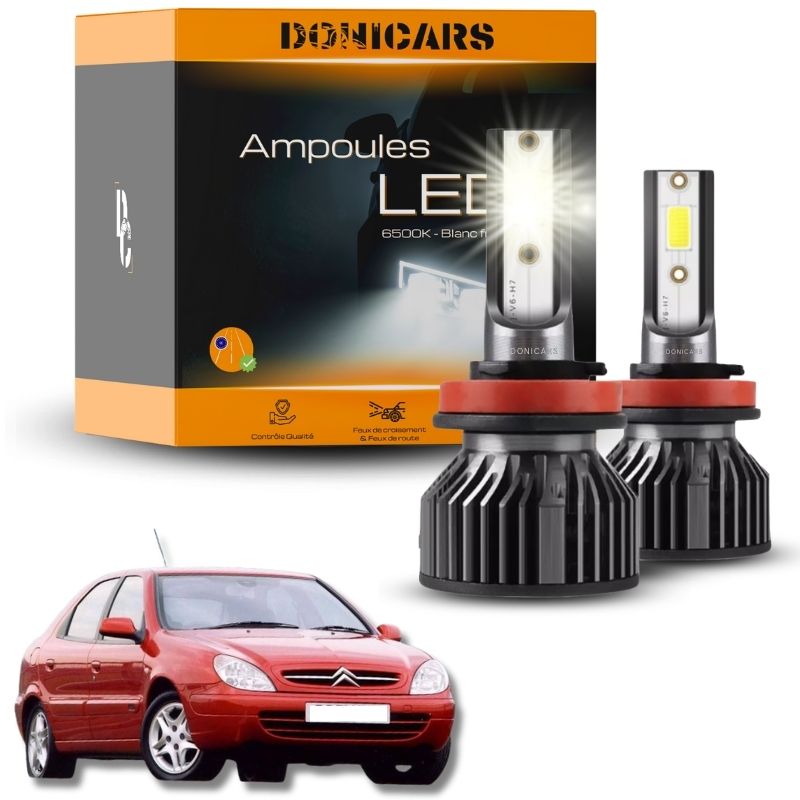 Pack Ampoules LED H4 Citroën Xsara (1997 à 2006) - Kit LED Donicars