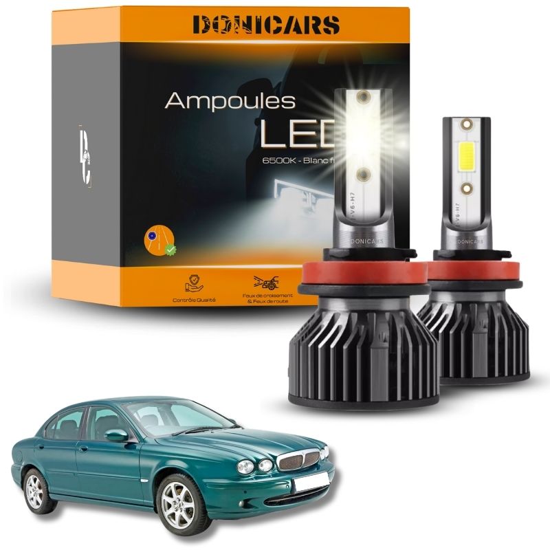 Pack Ampoules LED H1 Jaguar X Type (2001 à 2009) - Kit LED Donicars