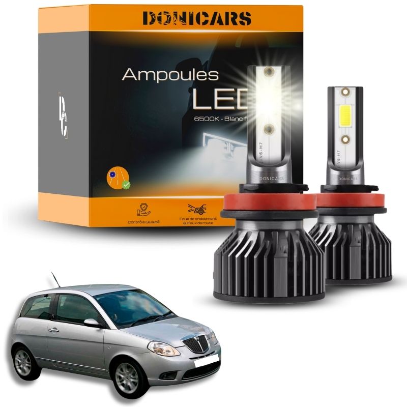 Pack Ampoules LED H1 Lancia Ypsilon (2003 à 2011) - Kit LED Donicars