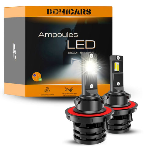 Pack Ampoules LED H13 9008 Haute Performance Blanc 55W Donicars