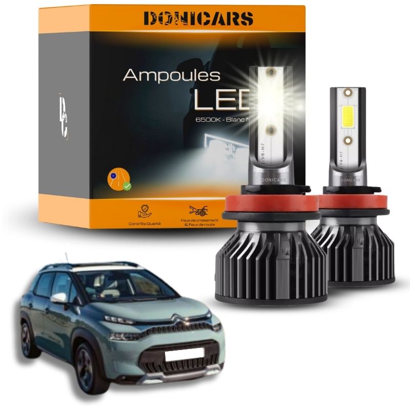 Pack Ampoules LED H7 Citroën C3 Aircross (2017 à 2023) - Kit LED Donicars