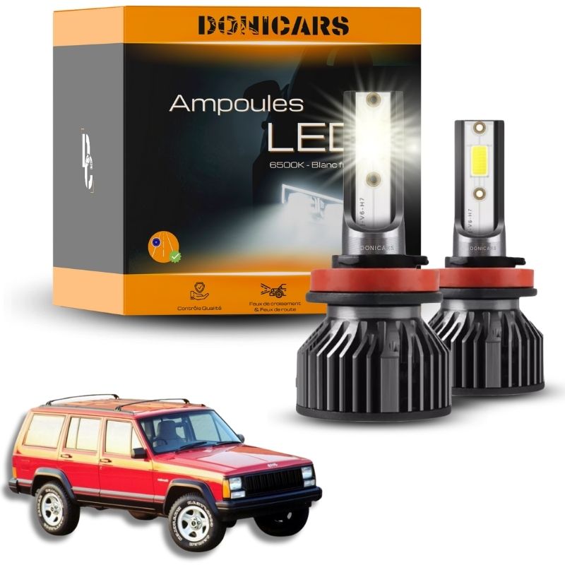 Pack Ampoules LED H4 Jeep Cherokee (xJ) (1984 - 2001)  - Kit LED Donicars