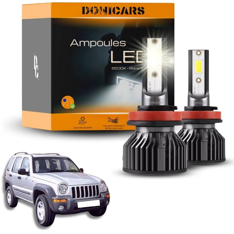 Pack Ampoules LED H4 Jeep Cherokee (kJ) (2001 - 2008)  - Kit LED Donicars