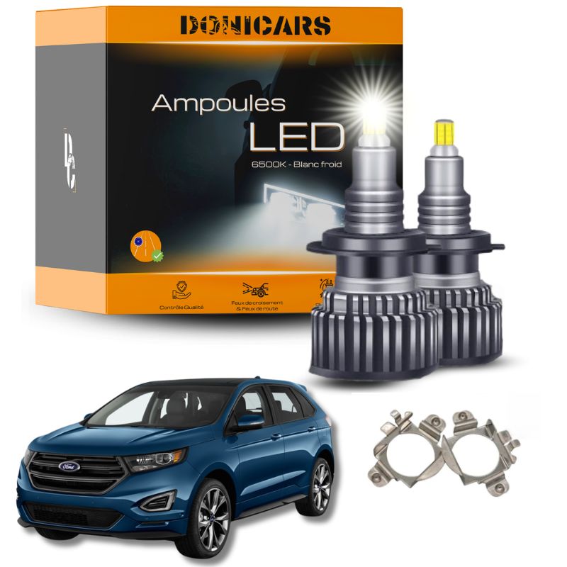 Ampoules LED H7 Ford Edge 2 (2015 à 2020) - Kit LED Feux Avants Lenticulaire Donicars