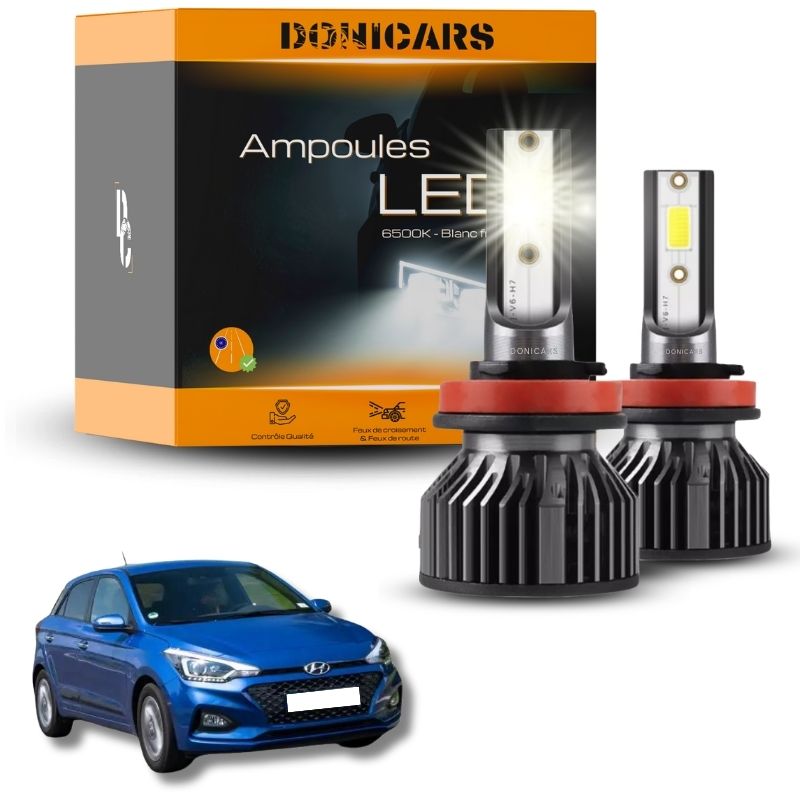 Pack Ampoules LED H4 Hyundai I20 2 (2014 à 2020) - Kit LED Donicars