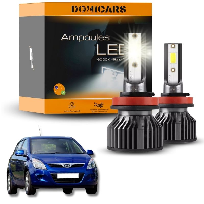 Pack Ampoules LED H4 Hyundai i20 (2008 à 2012) - Kit LED Donicars