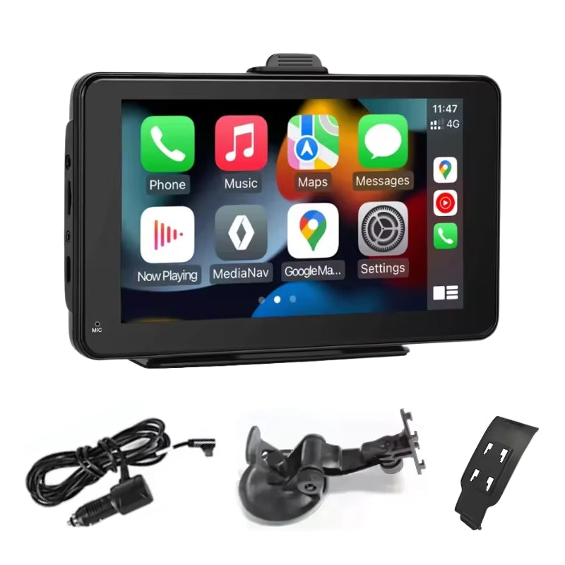 Écran CarPlay 7 Pouces Multifonction avec Android Auto | Bluetooth 5.0, HD IPS et Installation Facile Donicars