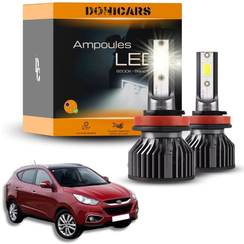 Pack Ampoules LED H7 Hyundai IX35 (2010 à 2015) - Kit LED Donicars