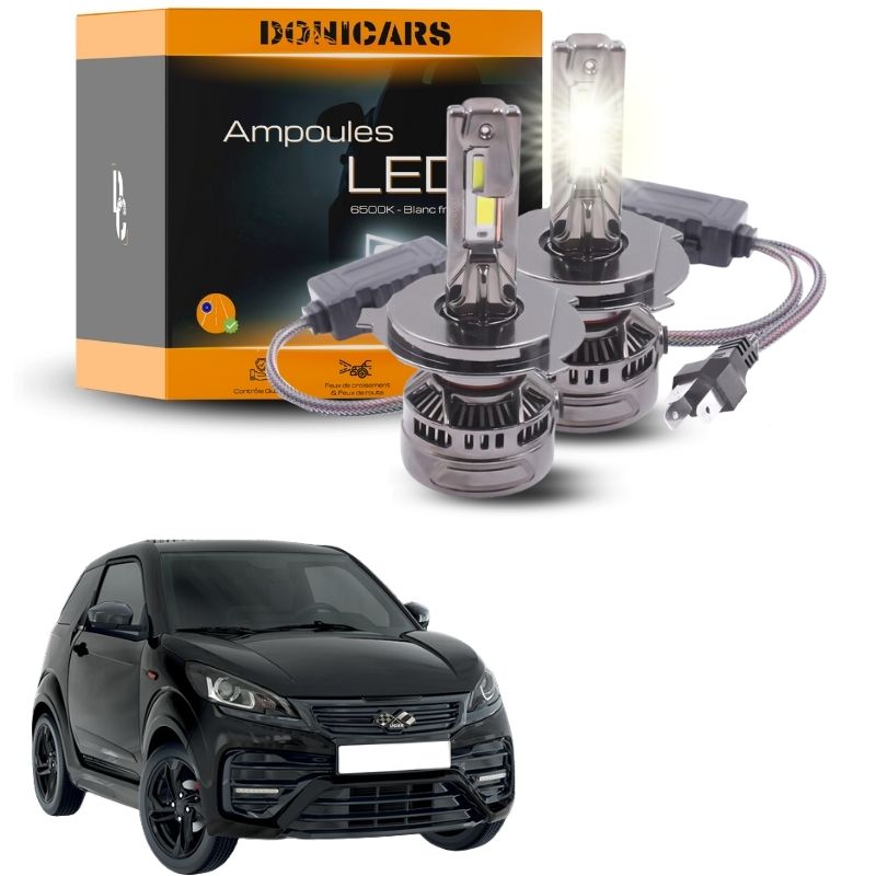 Pack Ampoules LED H4 140W Canbus pour Ligier JS50 (2013 à 2024) - Phares Avants Ligier Donicars